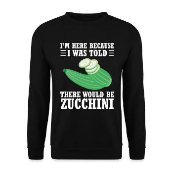 Courgette - Unisex Sweatshirt - black - Front - Alina (178cm) & Michal (187cm)