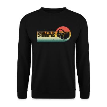 Cadeau VR de réalité virtuelle - Sweat-shirt Unisexe - noir - Devant - Alina (178cm) & Michal (187cm)
