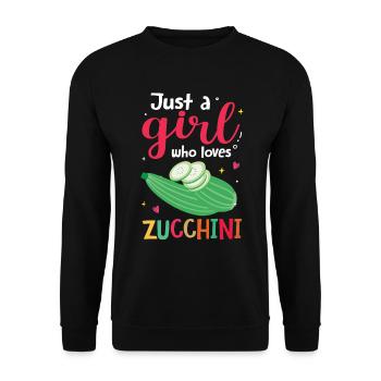 Courgette - Unisex Sweatshirt - black - Front - Alina (178cm) & Michal (187cm)