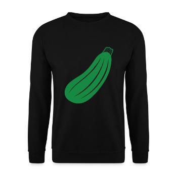 Courgette - Unisex Sweatshirt - black - Front - Alina (178cm) & Michal (187cm)