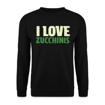 Courgette - Unisex Sweatshirt - black - Front - Alina (178cm) & Michal (187cm)
