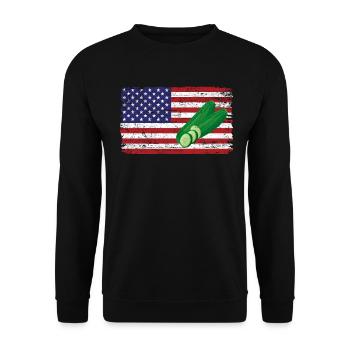 Courgette - Unisex Sweatshirt - black - Front - Alina (178cm) & Michal (187cm)
