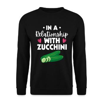 Courgette - Unisex Sweatshirt - black - Front - Alina (178cm) & Michal (187cm)