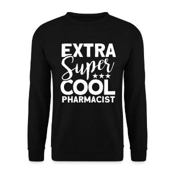 Pharmacist - Unisex Sweatshirt - black - Front - Alina (178cm) & Michal (187cm)