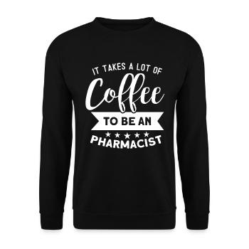 Pharmacist - Unisex Sweatshirt - black - Front - Alina (178cm) & Michal (187cm)