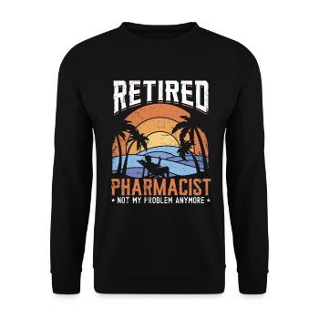 Pharmacist - Unisex Sweatshirt - black - Front - Alina (178cm) & Michal (187cm)
