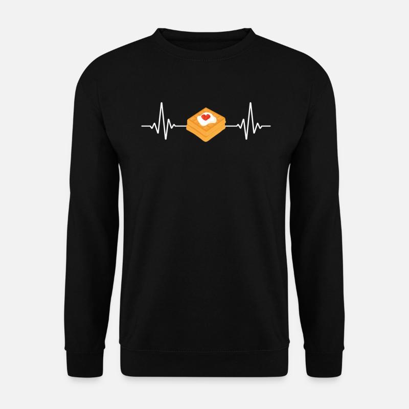 Waffle heart palpitations - Unisex Sweatshirt - black