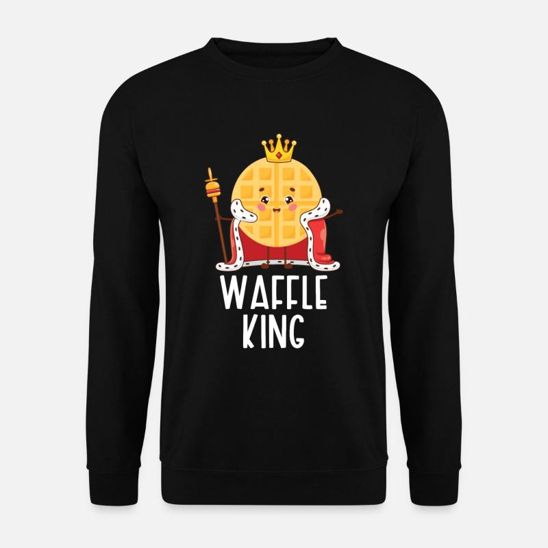 Waffelkönig - Unisex Pullover - Schwarz