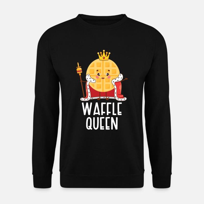 Waffelkönigin - Unisex Pullover - Schwarz