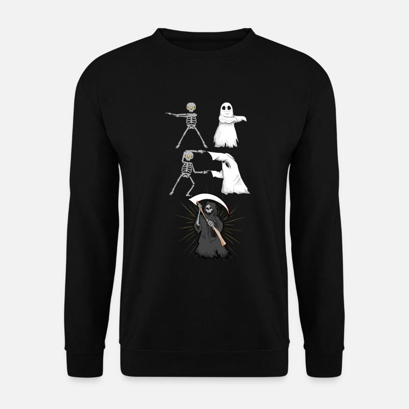 Skelett Geist Tod - Unisex Pullover - Schwarz