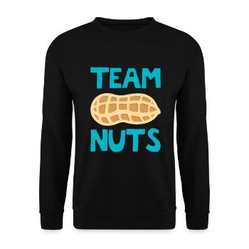 Grossesse Citation Team Nuts Drôle Team Boy Genre - Sweat-shirt Unisexe - noir - Devant - Alina (178cm) & Michal (187cm)
