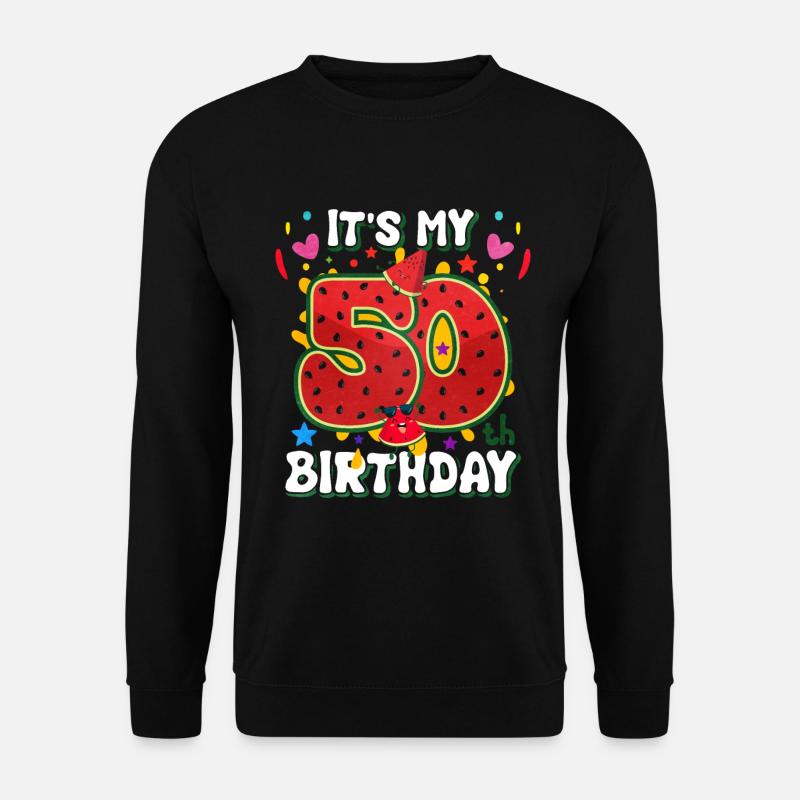 50e anniversaire Pastèque - Sweat-shirt Unisexe - noir