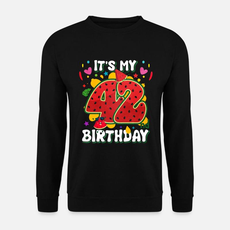 42e anniversaire Pastèque - Sweat-shirt Unisexe - noir