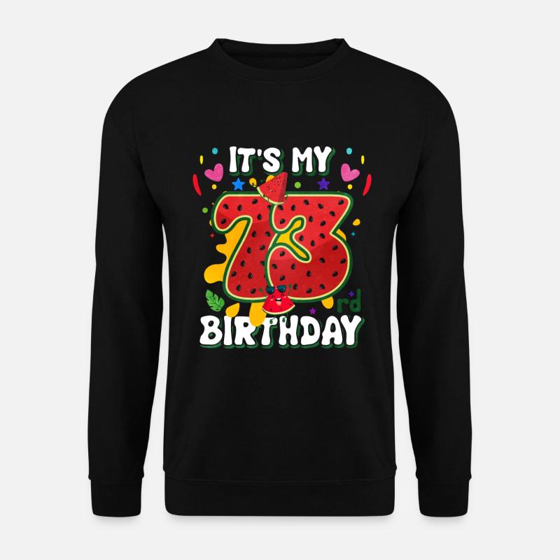73e anniversaire de la pastèque - Sweat-shirt Unisexe - noir