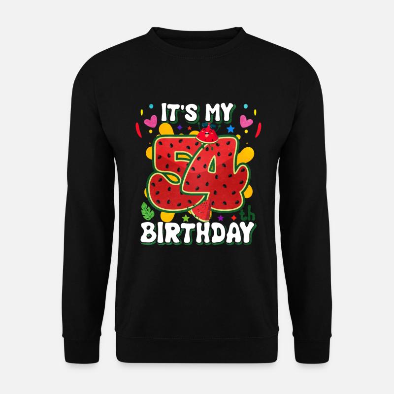 54e anniversaire Pastèque - Sweat-shirt Unisexe - noir