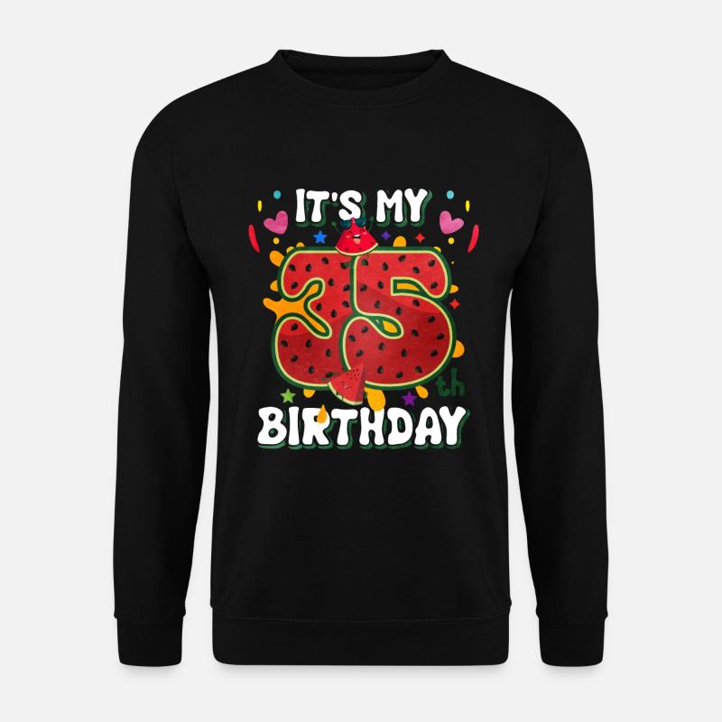 35e anniversaire Pastèque - Sweat-shirt Unisexe - noir