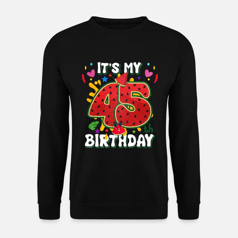 45e anniversaire Pastèque - Sweat-shirt Unisexe - noir