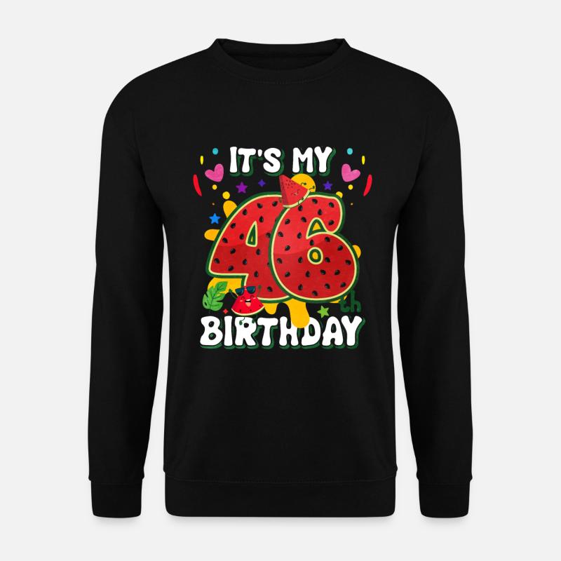 46th Birthday Watermelon - Unisex Sweatshirt - black