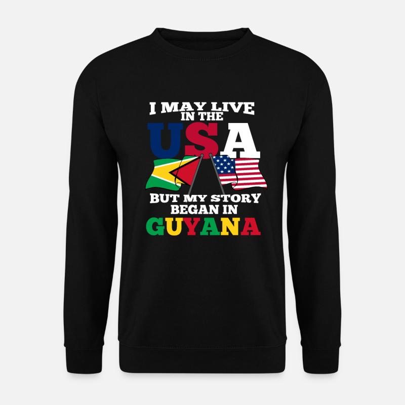 Guyana - Unisex Pullover - Schwarz