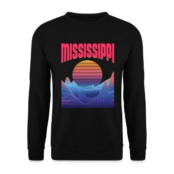 Mississippi - Unisex Pullover - Schwarz - Vorne - Alina (178cm) & Michal (187cm)