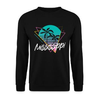 Mississippi - Unisex Pullover - Schwarz - Vorne - Alina (178cm) & Michal (187cm)