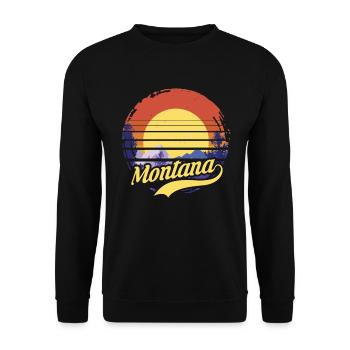 Montana - Unisex Pullover - Schwarz - Vorne - Alina (178cm) & Michal (187cm)