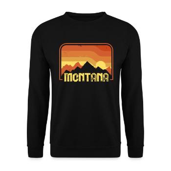 Montana - Unisex Pullover - Schwarz - Vorne - Alina (178cm) & Michal (187cm)