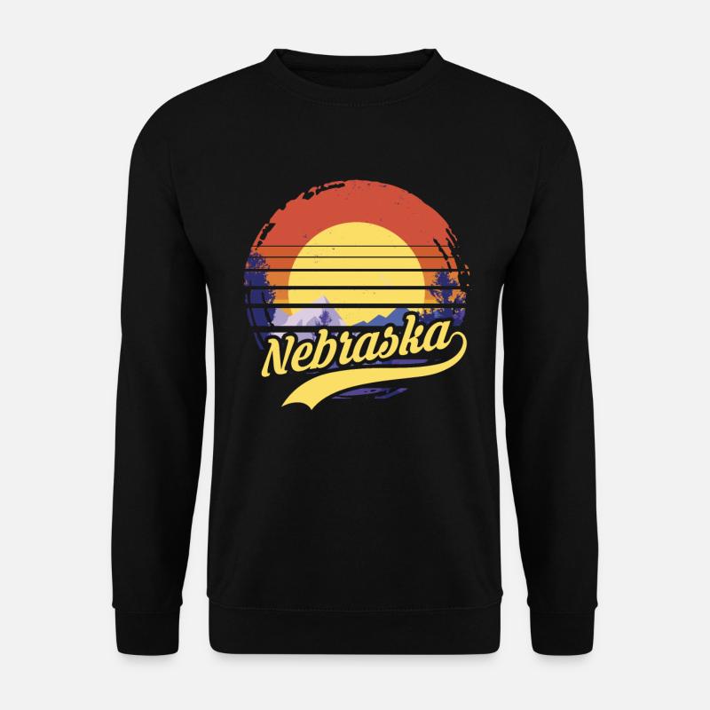 Nebraska - Unisex Pullover - Schwarz