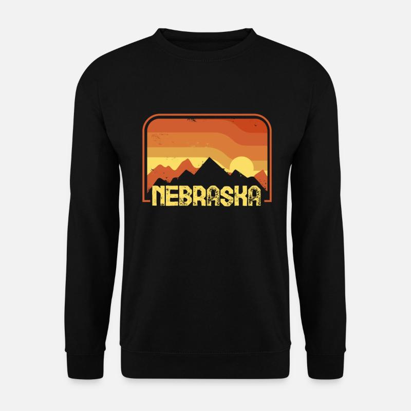 Nebraska - Unisex Pullover - Schwarz