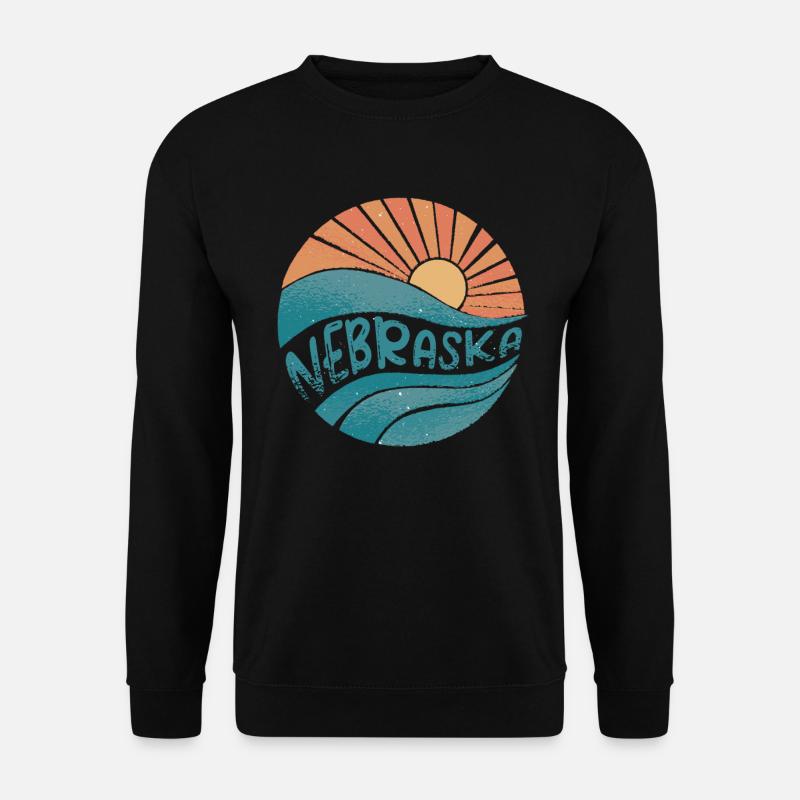 Nebraska - Unisex Pullover - Schwarz