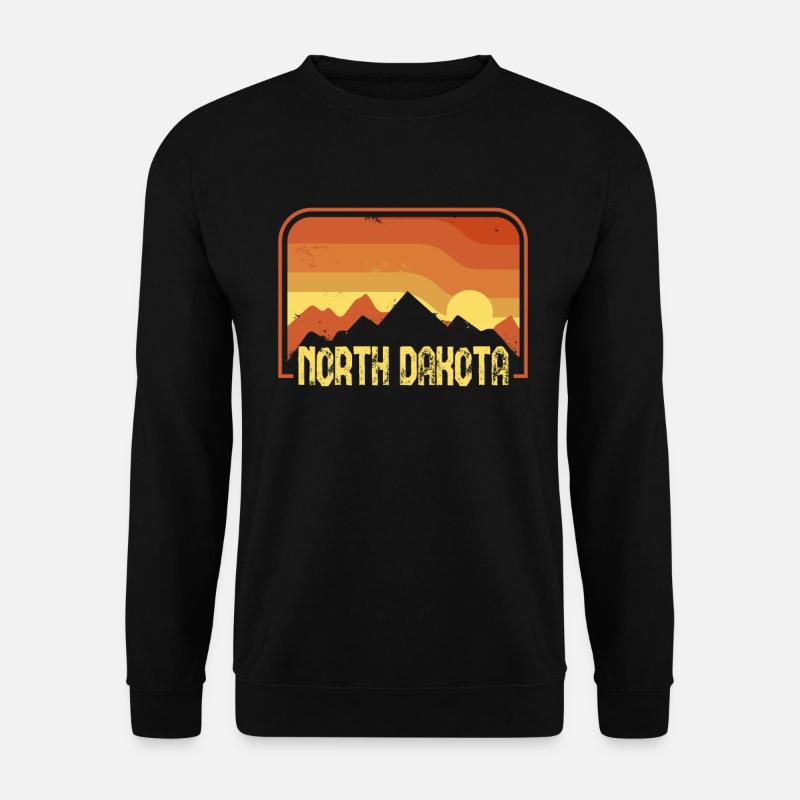 North Dakota - Unisex Pullover - Schwarz