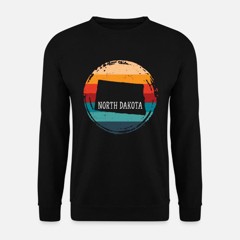 North Dakota - Unisex Pullover - Schwarz
