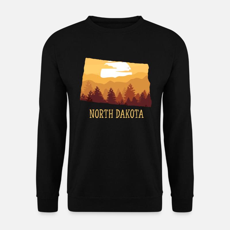 North Dakota - Unisex Pullover - Schwarz