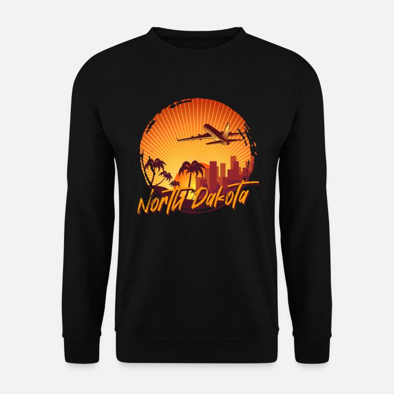 North Dakota - Unisex Pullover - Schwarz
