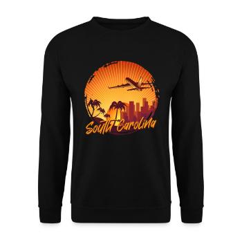 South Carolina - Unisex Pullover - Schwarz - Vorne - Alina (178cm) & Michal (187cm)