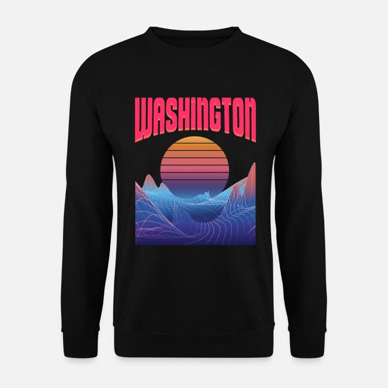 Washington - Unisex Pullover - Schwarz