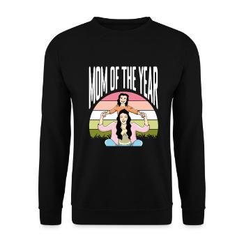 Fête des mères Maman - Sweat-shirt Unisexe - noir - Devant - Alina (178cm) & Michal (187cm)