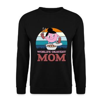 Fête des mères Maman - Sweat-shirt Unisexe - noir - Devant - Alina (178cm) & Michal (187cm)