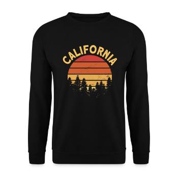 Californie - Sweat-shirt Unisexe - noir - Devant - Alina (178cm) & Michal (187cm)