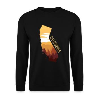 Californie - Sweat-shirt Unisexe - noir - Devant - Alina (178cm) & Michal (187cm)