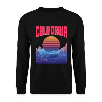 Californie - Sweat-shirt Unisexe - noir - Devant - Alina (178cm) & Michal (187cm)