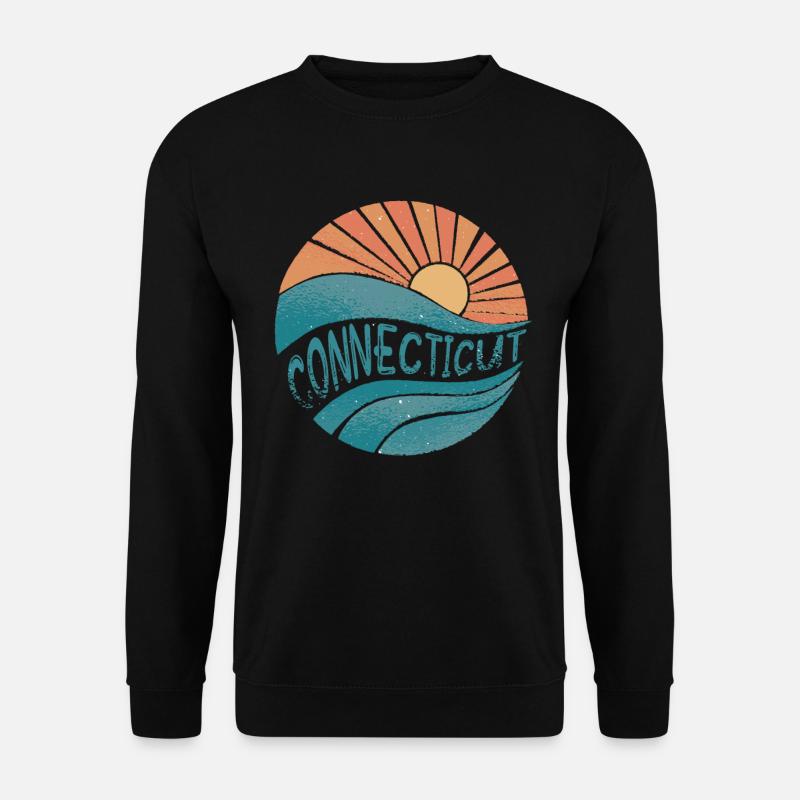 connecticut - Unisex Pullover - Schwarz