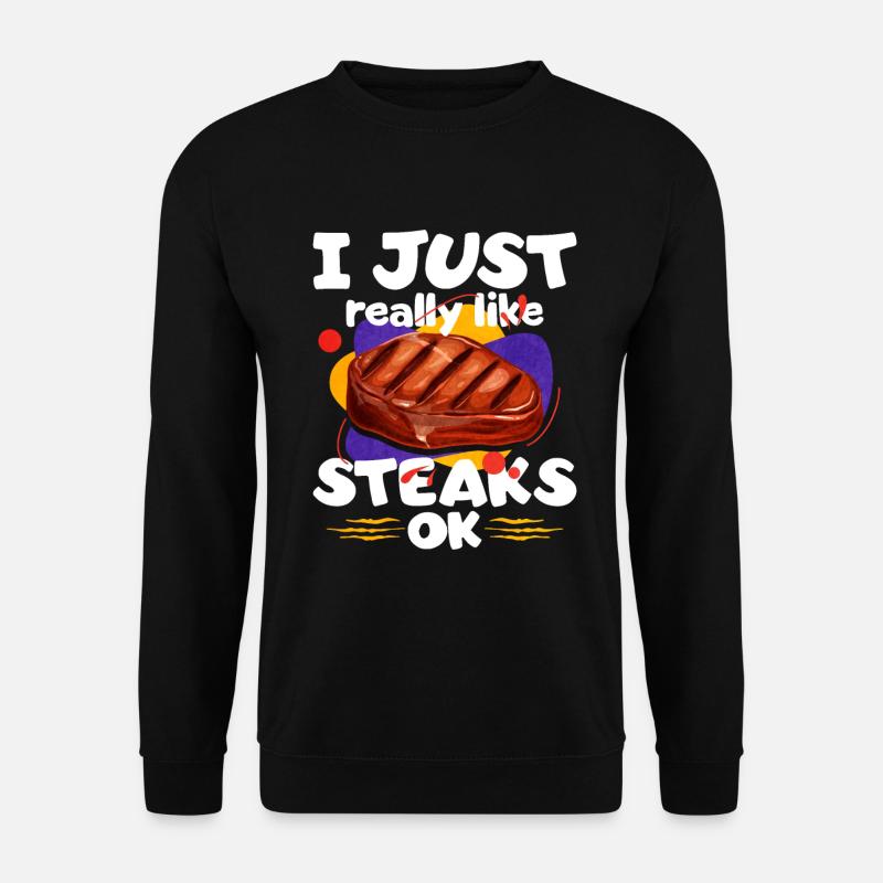 Steak - Unisex Pullover - Schwarz