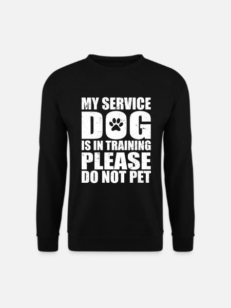 Mein Assistenzhund ist in Ausbildung, Hund - Unisex Pullover - Schwarz