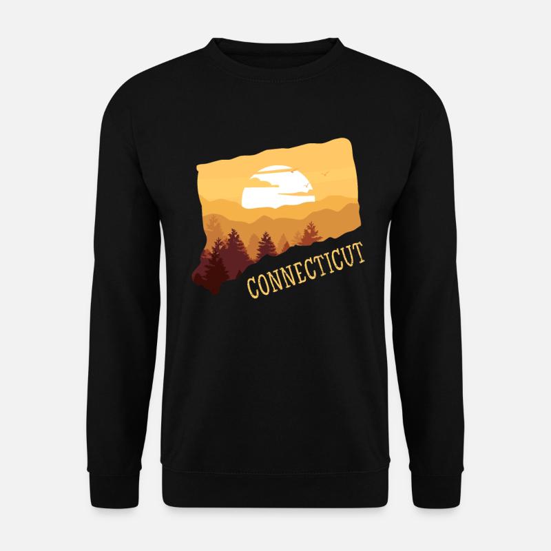 connecticut - Unisex Pullover - Schwarz
