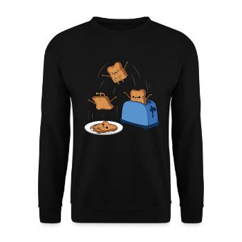 Toast - Unisex Pullover - Schwarz - Vorne - Alina (178cm) & Michal (187cm)