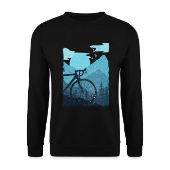 Cyclisme Nature - Sweat-shirt Unisexe - noir - Devant - Alina (178cm) & Michal (187cm)
