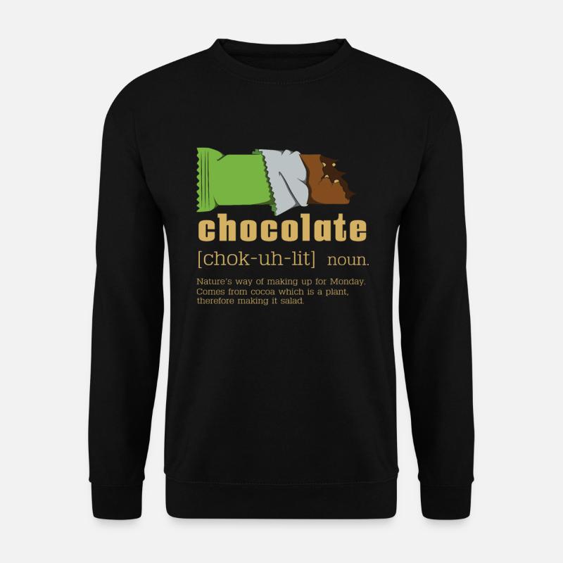 Chocolate noun - Unisex Sweatshirt - black