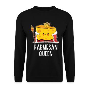 Parmesan - Unisex Pullover - Schwarz - Vorne - Alina (178cm) & Michal (187cm)