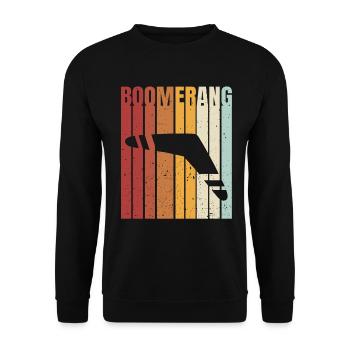 Boomerang - Sweat-shirt Unisexe - noir - Devant - Alina (178cm) & Michal (187cm)